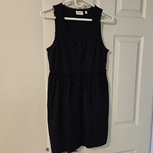 Aritzia Sunday Best Black Sleeveless Poplin Dress
